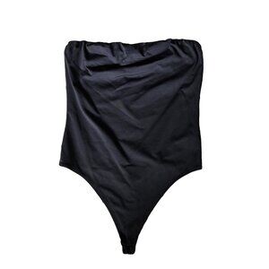 Aritzia BABATON CONTOUR Black Strapless Bodysuit L